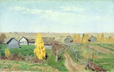 Golden Autumn in the Village by Isaak Ilyich Levitan